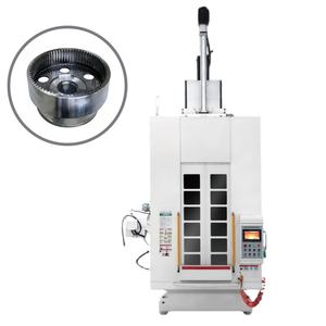 Machine de brochage à double servo à tirage vers le haut pour l'usinage interne des cannelures des moyeux d'engrenages - Product Image 1