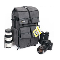 Sac à dos multifonctionnel pour appareil photo numérique imperméable, même style, support pour trépied, sac à bandoulière en polyester, sac pour ordinateur portable