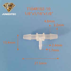 Raccord en T pour tubes médicaux en plastique à barbelures, économique, 3 voies - Product Image 2