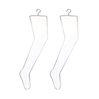 Présentoir métallique pour collants avec finition chromée pour magasin de détail, organisateur de bas et support d'exposition