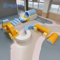Juego de Bloques de Espuma para Ejercicio Físico y Entrenamiento de Equilibrio para Niños, Equipo de Juegos Interior para Niños, Combinación Libre