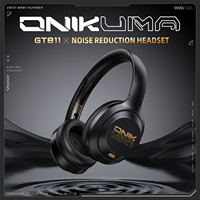 Casque sans fil OEM ONIKUMA GT811 avec double réduction de bruit ANC ENC, modes multiples et connectivité 3,5 mm