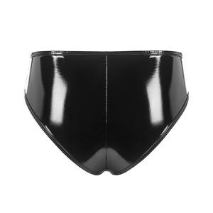 Pantaloncini S-3XL in PVC effetto bagnato, lucidi in pelle PU, con cerniera, sexy, per clubwear, bikini, mini <span class=keywords><strong>bermuda</strong></span> - Product Image 3