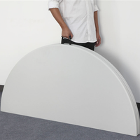 Tables de banquet pliantes en plastique rondes et rectangulaires à prix réduit
