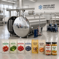 Lyophilisateur Commercial Professionnel pour la Transformation des Fruits (Nectarines, Prunes, Abricots), des Légumes et de la Viande