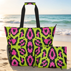 Bolsa de Playa de Verano Personalizada con Impresión OEM, con Múltiples Bolsillos y Bolsa Pequeña Adicional - Product Image 6