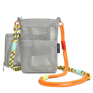 حقيبة كروس سوستة شبكية خفيفة الوزن قابلة للطي صيفية عصرية للغاية شائعة للمشي في الهواء الطلق مع تخزين للهاتف - Product Image 5