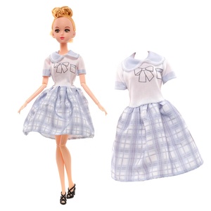 Nuovo Set di Vestiti per Bambole da 30cm con Abito a Quadri, Giocattolo per Bambine, <span class=keywords><strong>Abbigliamento</strong></span> alla Moda (Bambole Non Incluse) - Product Image 3