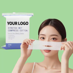 El algodón de compresa húmeda para maquillaje es una almohadilla de algodón elástica, suave y desechable - Product Image 2
