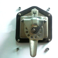 Serrure de panneau d'armoire de boîte à outils de serrure de poignée de barre en T pliante d'acier inoxydable avec le chapeau imperméable