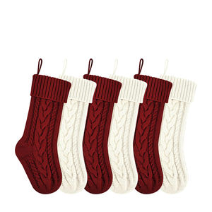Wholesale Xmas Decoration 18 Inches High Capacity <b>Christmas</b> <b>Stockings</b> 46cm Large Capacity Knitted <b>Christmas</b> <b>Stocking</b> - Product Image 1