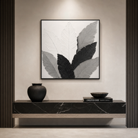 Impression d'art abstrait moderne sur toile avec cadre en bois doré, peintures murales pour la décoration du Ramadan et des mariages