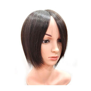 Peluca de cabello humano liso y largo de 8 pulgadas (18x19) hecha a mano en Corea, de calidad premium coreana, con acabado natural y ajuste cómodo para mujeres. - Product Image 1