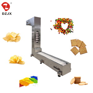 DZJX Elevador de cangilones de acero inoxidable tipo Z de doble salida, de elevación lenta, para granos pequeños, arroz, patatas y espuma de caucho - Product Image 1