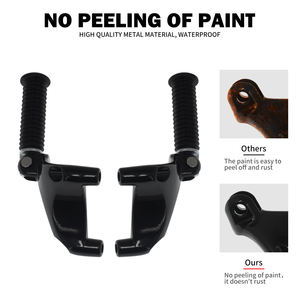 Kit de montage de repose-pieds pour passager arrière de moto, noir, pour Harley <span class=keywords><strong>Sportster</strong></span> XL <span class=keywords><strong>1200</strong></span> 883 Forty Eight 2004-<span class=keywords><strong>2013</strong></span> - Product Image 5