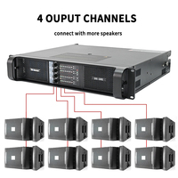 Amplificateurs de scène, prix d'usine, son surround, 110V 220V 1350W * 4 canaux RMS, amplificateur de puissance linéaire