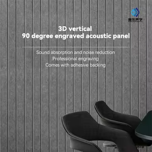 Hochwertige Standardgröße Moderne Feuerfeste Polyester Akustikplatten Schallabsorbierende Dekorative Platten Büro Grafikdesign - Product Image 5