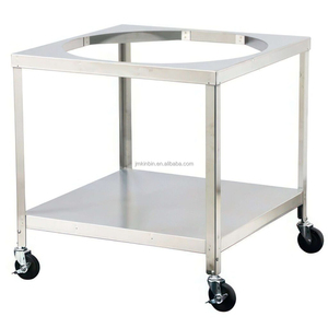Chariot de rangement mobile en acier inoxydable pour bols mélangeurs, chariot commercial pour équipement de cuisine, avec niveau de rangement - Product Image 3