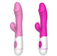 Vibrateur Lapin Rechargeable USB 20 Modes Stimulateur Clitoridien Point G Étanche Sensation Réelle Jouet Sexuel pour Femme
