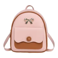 Tas Ransel Mini Gaya Korea Terbaru, Tas Punggung Kecil Multifungsi Wanita, Bahan PU, Penutup Ritsleting, Bentuk Bantal
