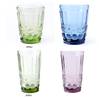 Verre à vin rétro européen Aeofa, gobelet à pied épais, verrerie épaisse, verre à champagne couleur naturelle, ne se décolore jamais, gobelet à eau