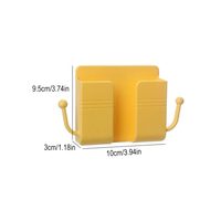 Nouveau support de téléphone mural auto-adhésif organisateur mural boîte de rangement en plastique charge téléphone support supports support pour chambre