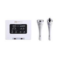 Appareil de lifting ultrasonique pour les yeux et le visage à usage domestique, pour l'élimination des cernes, instrument de beauté ultrasonique pour les yeux et le visage avec tête de 2M