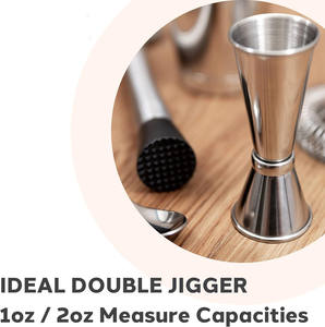 Jigger Japonés para Bartending, Jigger Doble de 2 oz y 1 oz, 30ml/60ml, Jigger Medidor de Shots, Accesorios Ideales para Bartenders - Product Image 2