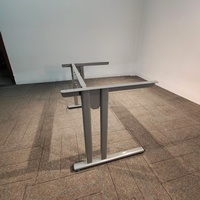 Pieds de table télescopiques en fer à colonne unique, modernes, extensibles et réglables, avec cadre de bureau thermolaqué, base de table robuste pour la maison et le bureau