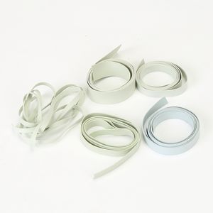 Bande de caoutchouc élastique naturel <span class=keywords><strong>plat</strong></span> sans couture, vente en gros d'usine, 3mm-1.2mm pour maillots de bain/Fitness/accessoires de sport - Product Image 5