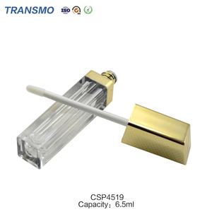 Envase para Brillo Labial con Tapa, Tubos Cuadrados Dorados para Brillo Labial de 6 ml, Envase de Plástico para Brillo Labial - Product Image 4