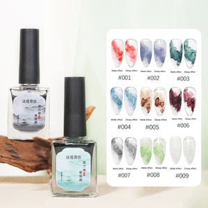 ZRKGEL Etiqueta Privada 9 colores Nail Art Design Blossom Effect Gel Nail Paint Marble Ink Gradient Acuarela Blooming Ink UV Gel - Product Image 3