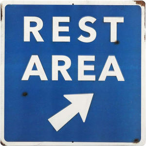 Signes de zone de repos Panneau de signalisation routière Plaque en métal Garage Man Cave Wall Decor - Product Image 3