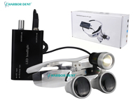 Loupe binoculaire dentaire à grossissement 3,5X/2,5X, loupe chirurgicale, lampe frontale LED, lumière médicale, certifiée CE