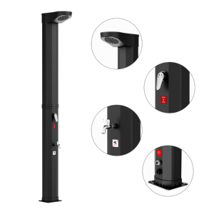 Colonne de <span class=keywords><strong>douche</strong></span> <span class=keywords><strong>solaire</strong></span> octogonale 35L personnalisée en usine avec <span class=keywords><strong>douche</strong></span> de pluie intégrée pour piscine, jardin, plage, complexe hôtelier, patio - Product Image 2
