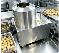 Machine commerciale automatique de lavage et d'épluchage des légumes-racines, pour pommes de terre, manioc et patates douces, idéale pour les entreprises de restauration