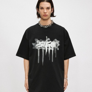 Camiseta de Verano para Hombre, Manga Corta, 100% Algodón, Gruesa, de Secado Rápido, Estampado Sólido, Serigrafía, Estilo Deportivo Informal, Personalizada - Product Image 5