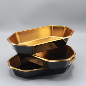 Thanh lịch Vàng & Đen Pet nhựa Bát bán buôn thanh Lịch Tấm & bát - Product Image 4