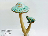 Décoration d'intérieur fournitures de jardin céramique mini artisanat champignon