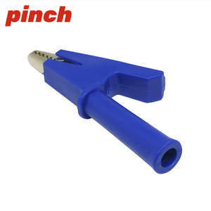 Pince crocodile de 10 mm de diamètre, prise banane de 4 mm, noyau en cuivre, pince de test isolée en plastique, durable pour les tests électriques - Product Image 3