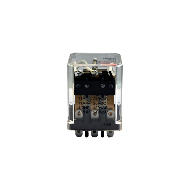13A 240VAC Industrial Relay1C 5pin 2C 8pin 3C 11Pin Plug in PCB Terminal Ag Alloy for Power System Control Cabinet Automation