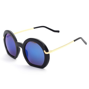 Round <b>Frame</b> Sunglasses Metal <b>Frame</b> <b>Black</b> UV400 Protection Unisex Style Glasses - Product Image 5