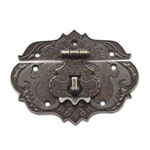 Furniture <b>Lock</b> <b>Box</b> Buckle Antique Bronze Small Medium Traditional Design Durable Indoor Use - Product Image 5