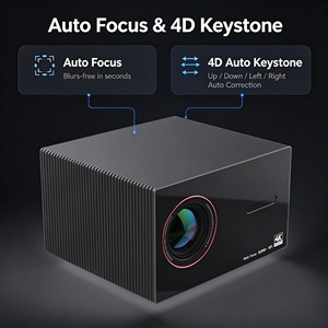 Altavoz Inteligente con Android 14, Wifi, Bluetooth, Reproductor de Música, Proyector de Video, Cine en Casa, Proyector Nativo 4k, Enceinte, Vido, Projecteur - Product Image 1