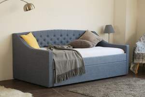 थोक सस्ते बटन डिजाइन सोफे कमरे में रहने वाले एकल और डबल गुना सोफे बिस्तर डार्क ग्रे सोफे बिस्तर दिन बिस्तर - Product Image 2