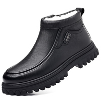 Nouveaux styles – Bottes et chaussures décontractées en cuir pour hommes avec fourrure intérieure, en peluche, à enfiler, en cuir de vache véritable, style Oxford – Vente en gros, export usine 2026
