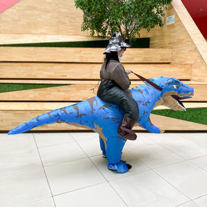 Prix usine Spooktacular Créations Halloween Gonflable Adulte Dinosaure Costume Ride-On T-Rex Blow up Costume pour <span class=keywords><strong>DressUp</strong></span> - Product Image 3