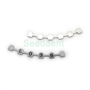 Ortodontik gigi baja tahan karat <span class=keywords><strong>lingual</strong></span> retainer dengan mesh atas dan rendah 3-3 ikatan ikatan splint Bondable 2 buah - Product Image 4