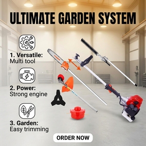 4-in-1 2-stroke Gasoline Brush Cutter 52cc Petrol Pole Saw Hedge Trimmer <b>String</b> <b>Garden</b> Pruning Machine Yard Orchard - Product Image 2
