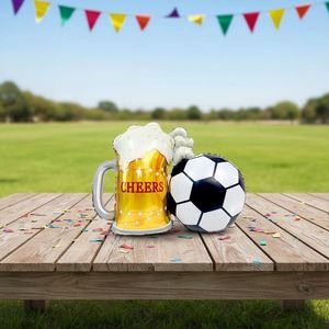 Gold Party Cup Foil <b>Balloon</b> 22 Inch-Beer Mug Shape Customizable Reusable Football Theme Party Decoration Birthday Supplies - Product Image 3